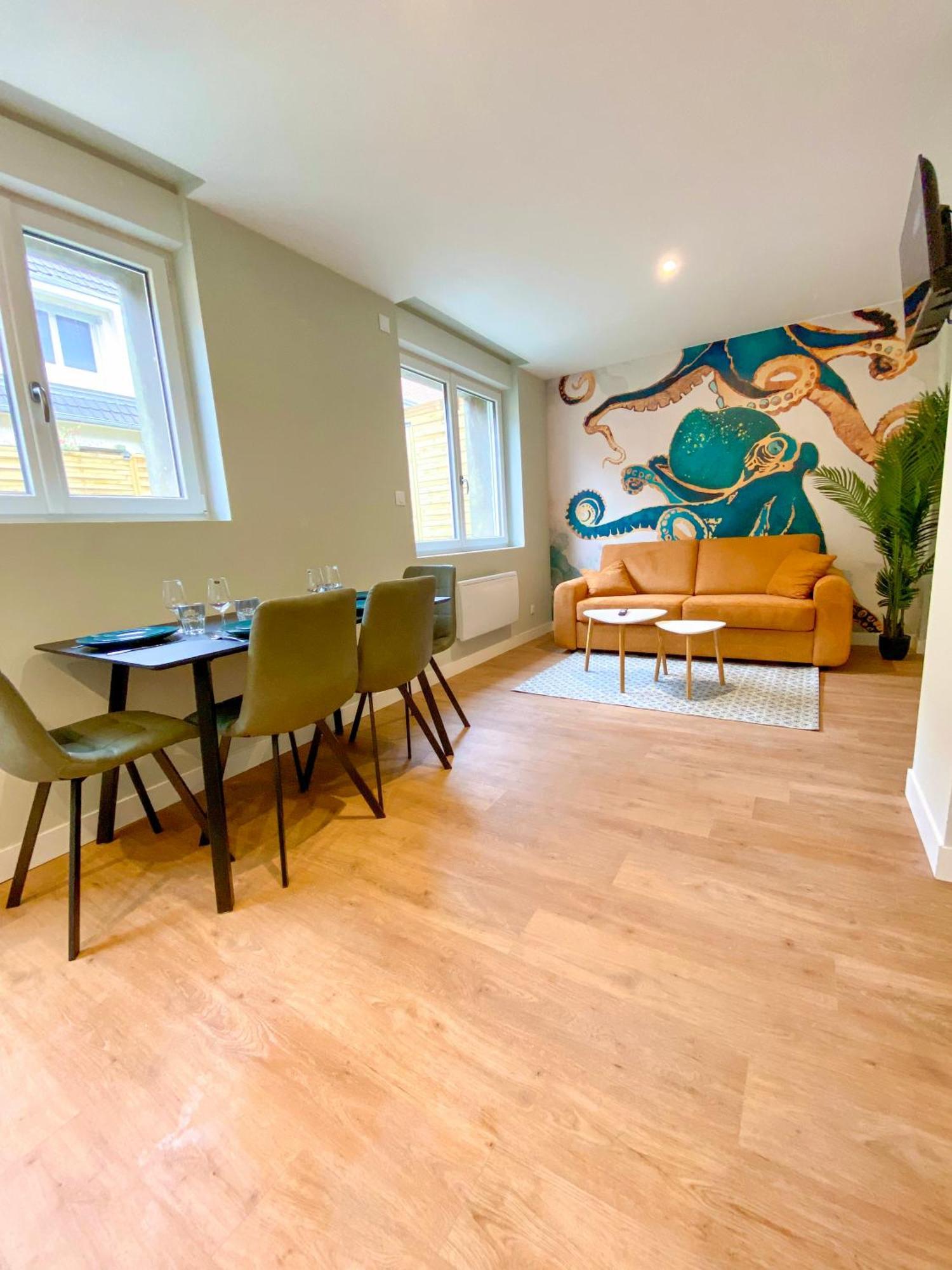 L'Octopus - Appartement 2 Adultes 2 Enfants Jardin, Proche Centre Et Plage لي بورتيل المظهر الخارجي الصورة